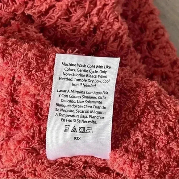 Time & Tru Sweater Women Red Terracotta Knit Pullover V Neck - Picture 7 of 8